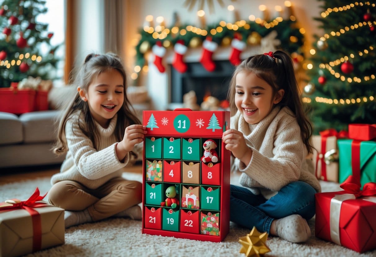 Giv dine piger en julekalender med legetoj til december maned